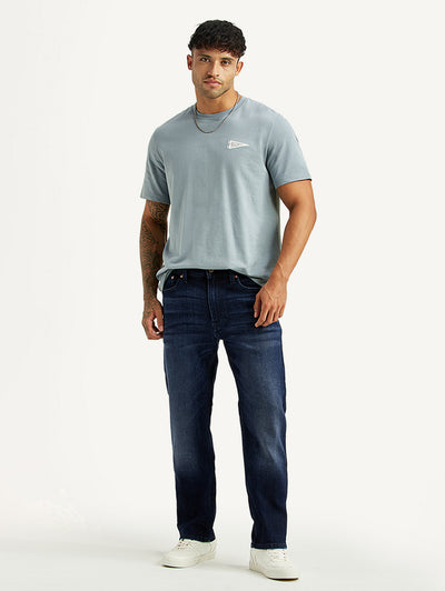 levi's Men's 513 Dark Blue Slim Straight Fit Mid Rise Jeans-picture-13