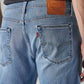 Men's 513 Light Blue Slim Straight Fit Mid Rise Jeans - Detail View