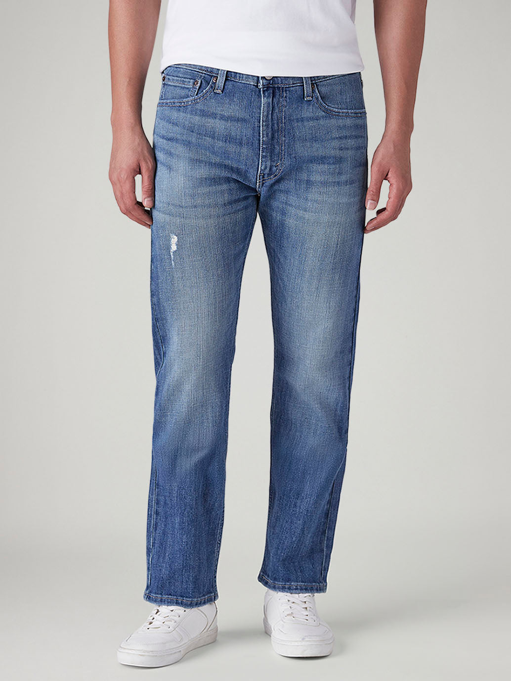 Men's 513 Med Indigo Slim Straight Fit Mid Rise Jeans - Front View