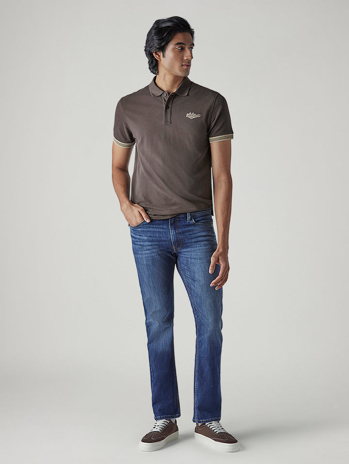Men's 513 Med Indigo Slim Straight Fit Mid Rise Jeans