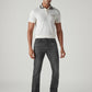 Men's 513 Charcoal Grey Slim Straight Fit Mid Rise Jeans - Front View
