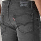 Men's 513 Charcoal Grey Slim Straight Fit Mid Rise Jeans - Detail View