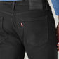 Men's 513 Black Slim Straight Fit Mid Rise Bi-Stretch Jeans - Detail View