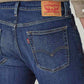 Men's 513 Blue Slim Straight Fit Mid Rise Jeans - Detail View