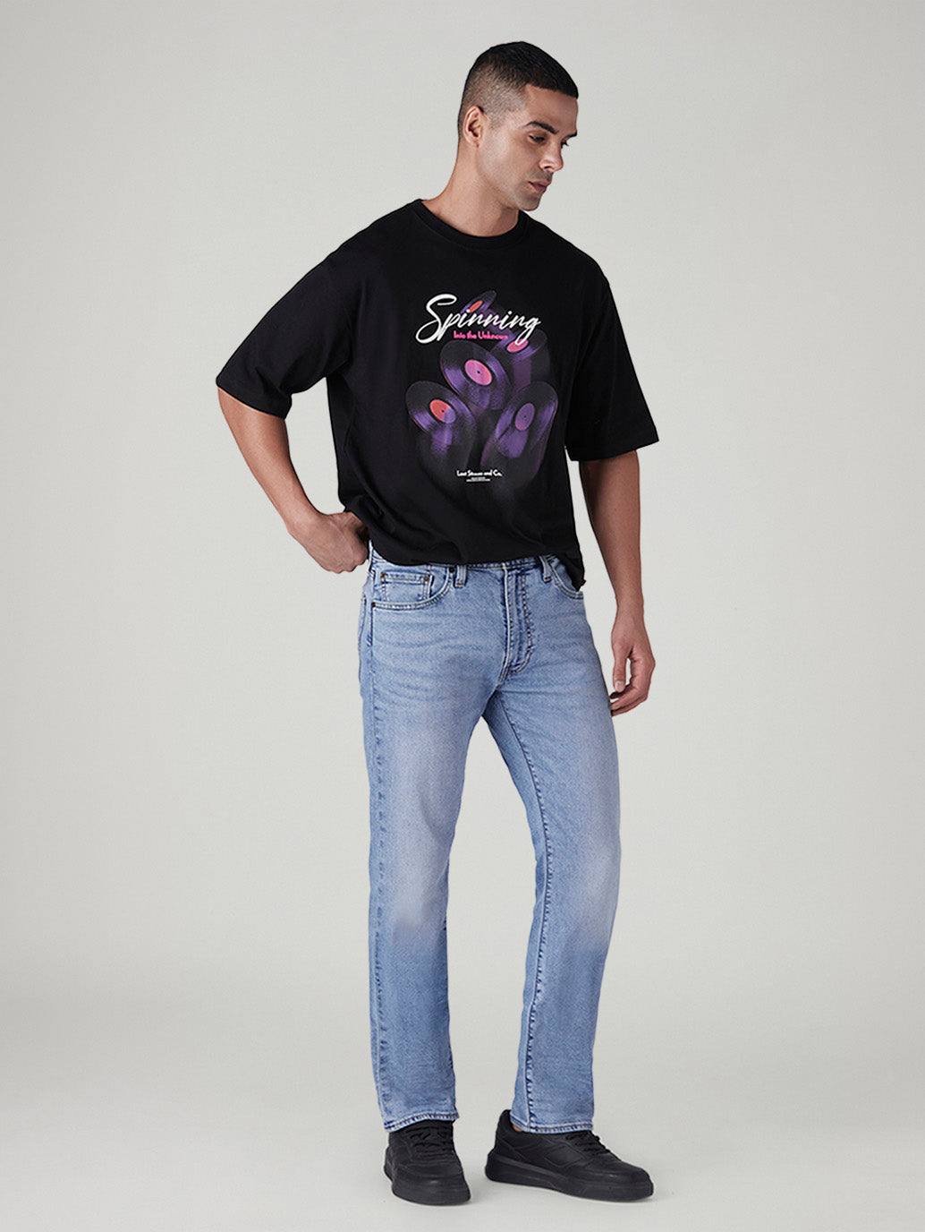 Men's 513 Light Indigo Slim Straight Fit Mid Rise Linen Jeans