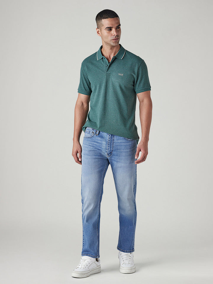 Men's 513 Light Blue Slim Straight Fit Mid Rise Jeans