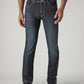 Men's 513 Dark Blue Slim Straight Fit Mid Rise Jeans - Front View