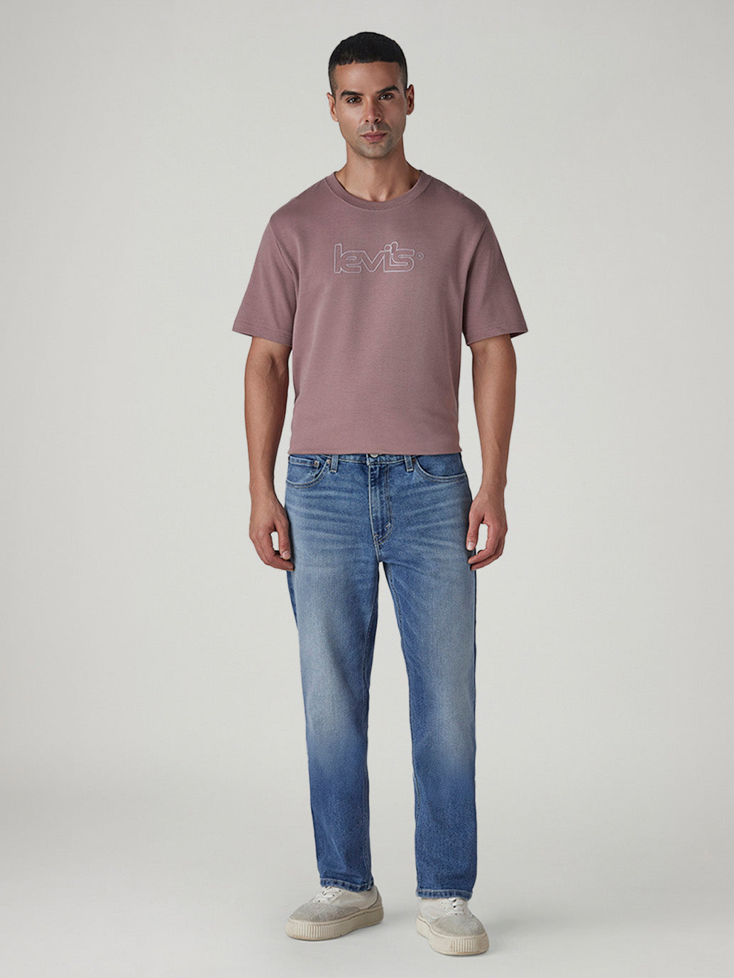 Men's 513 Light Indigo Slim Straight Fit Mid Rise Jeans - Front View