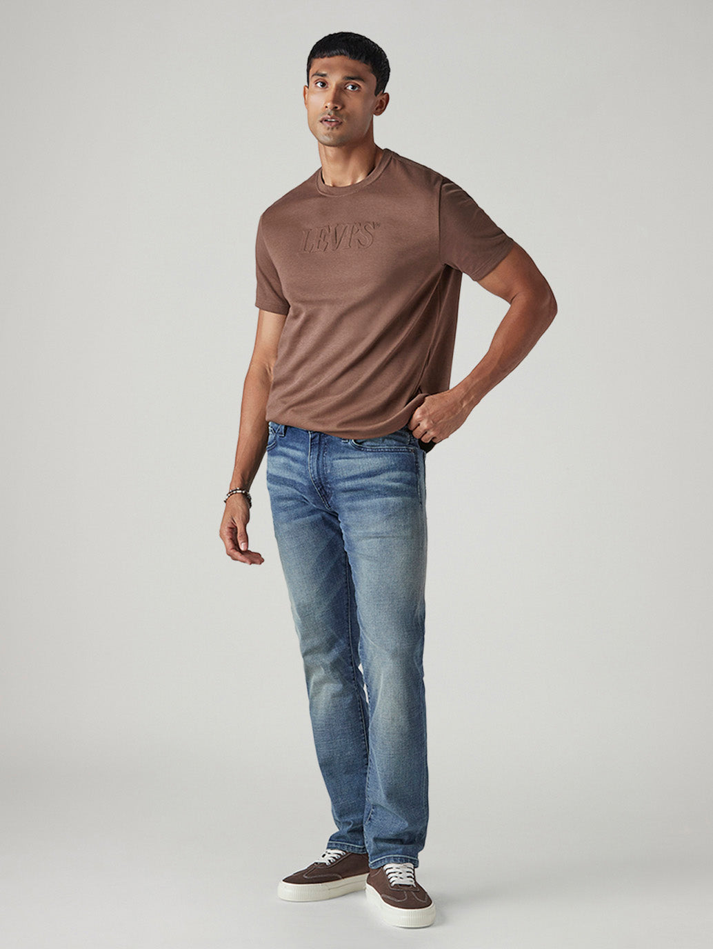 Men's Tinted 513 Slim Straight Fit Mid Rise Selvedge Jeans