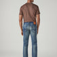 Men's Tinted 513 Slim Straight Fit Mid Rise Selvedge Jeans - Back View