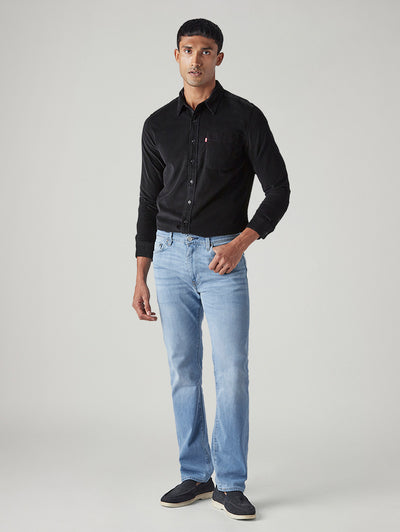 levi's Men's 513 Light Indigo Slim Straight Fit Mid Rise Selvedge Jeans-picture-29