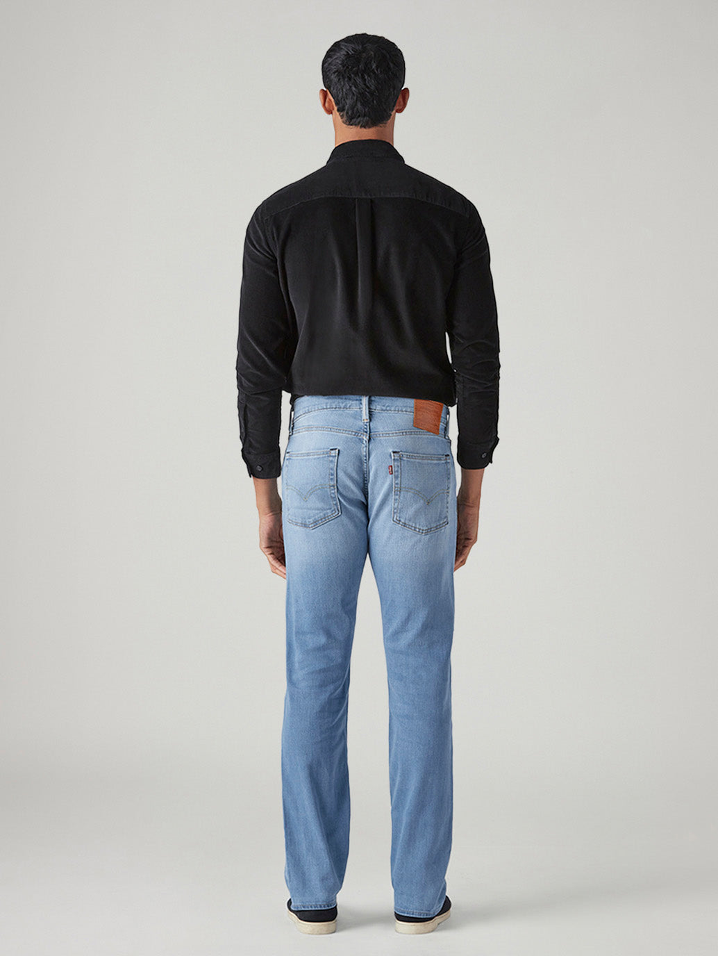 Men's 513 Light Indigo Slim Straight Fit Mid Rise Selvedge Jeans - Back View