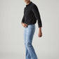 Men's 513 Light Indigo Slim Straight Fit Mid Rise Selvedge Jeans - Side View