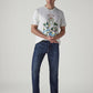 Men's 513 Dark Blue Slim Straight Fit Mid Rise Jeans - Styleshot View