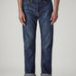 Men's 513 Dark Blue Slim Straight Fit Mid Rise Jeans - Front View