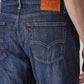 Men's 513 Dark Blue Slim Straight Fit Mid Rise Jeans - Detail View