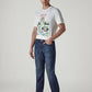 Men's 513 Dark Blue Slim Straight Fit Mid Rise Jeans - Side View