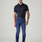 Men's 513 Blue Slim Straight Fit Mid Rise Jeans - Front View