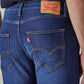 Men's 513 Blue Slim Straight Fit Mid Rise Jeans - Detail View