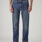 Men's 513 Blue Slim Straight Fit Mid Rise Jeans - Front View