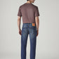 Men's 513 Blue Slim Straight Fit Mid Rise Jeans - Back View