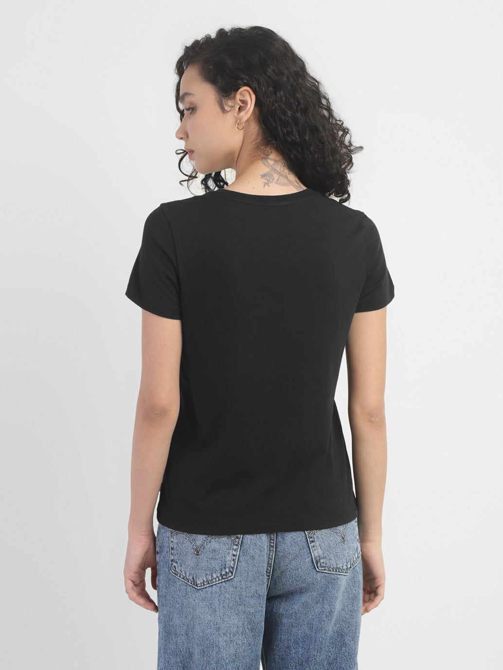 Women's Brand Logo Crew Neck T-shirt