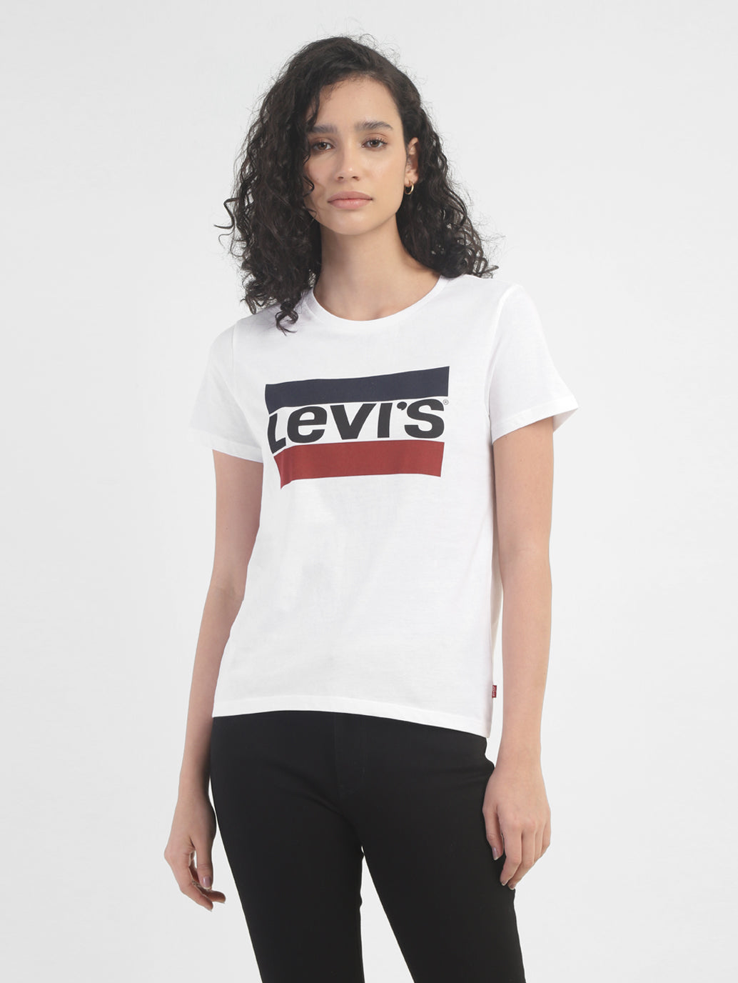 Women's Brand Logo Crew Neck T-shirt