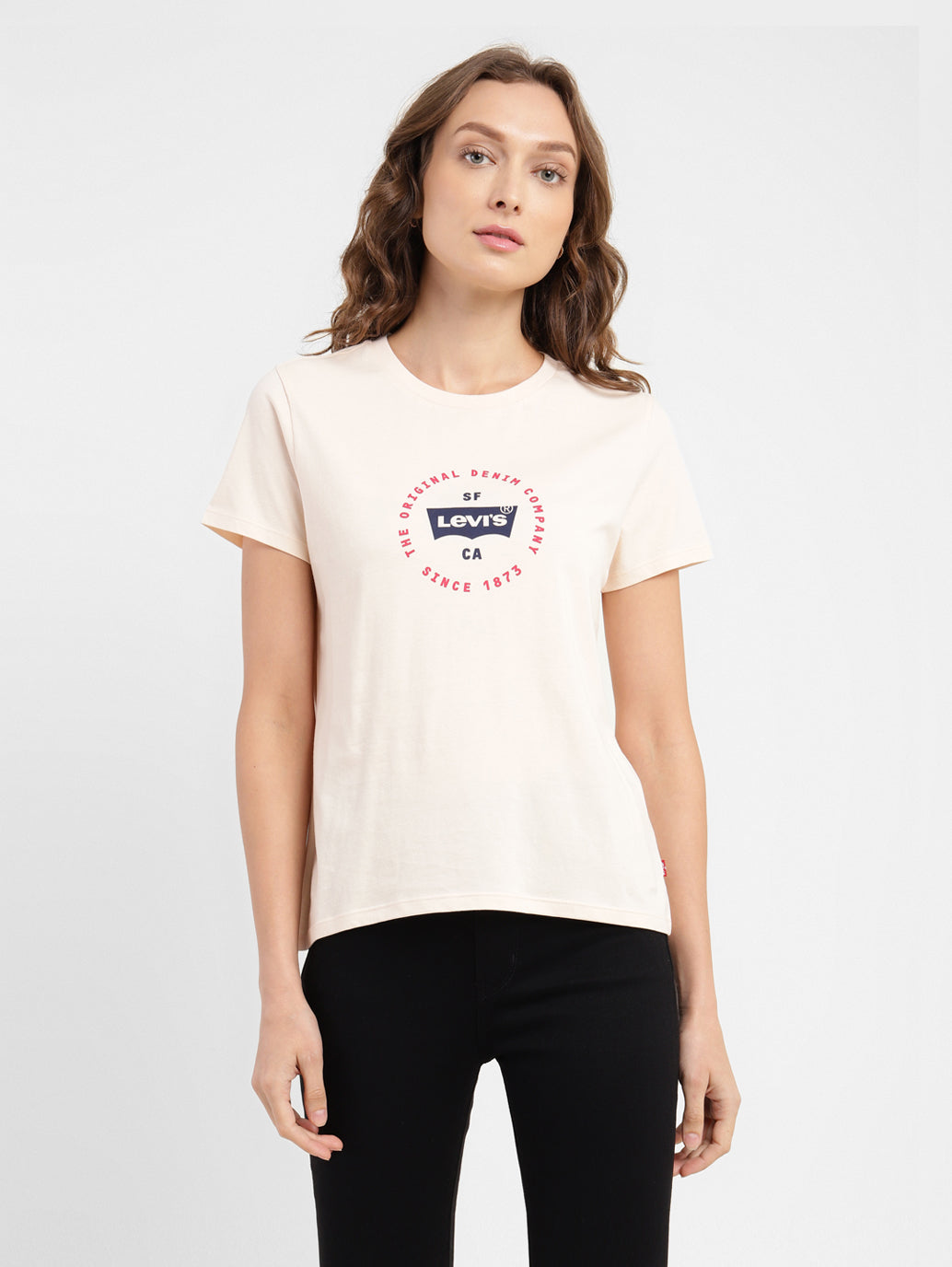 Women's Brand Logo Regular Fit T-shirt