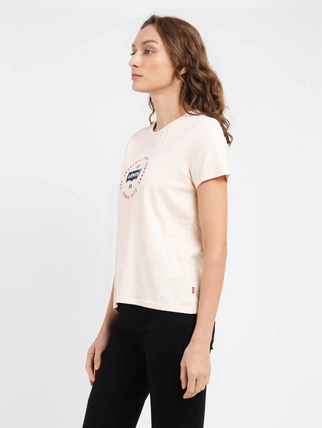 Women's Brand Logo Slim Fit T-shirt