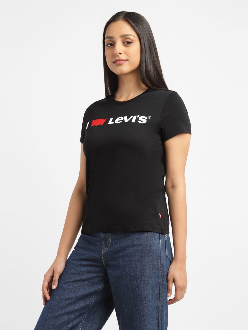 Women's Brand Logo Slim Fit T-shirt