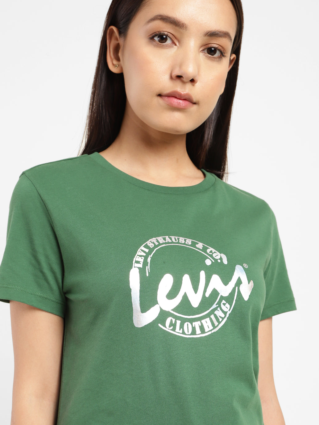 Levi's logo store t shirt women's