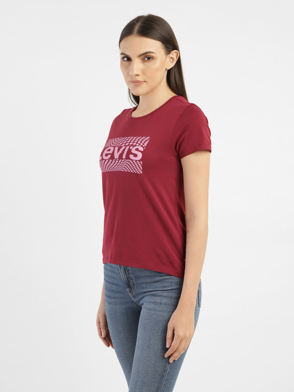 Women's Brand Logo Crew Neck T-shirt