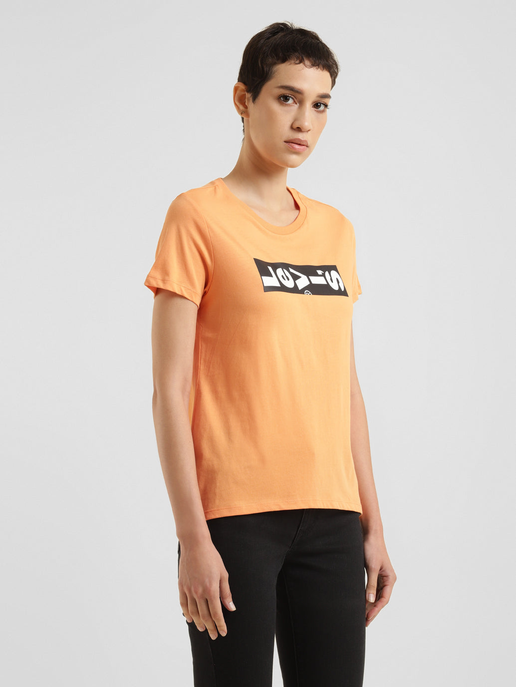 Women's Brand Logo Crew Neck T-shirt