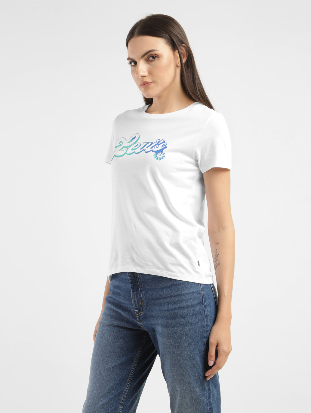 Womens Graphic Print Crew Neck T Shirt - 1719ddad-c941-44b0-bd93-055654a708da View