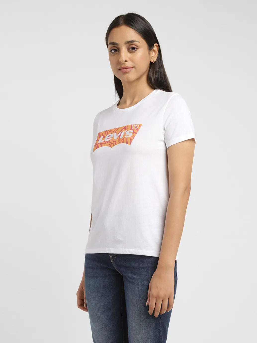 Women's Brand Logo Crew Neck T-shirt