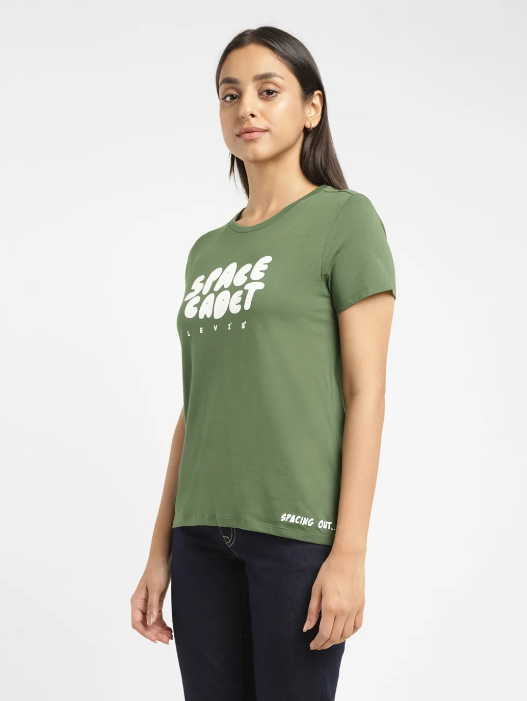 Women s Printed Crew Neck T shirt Levis India Store