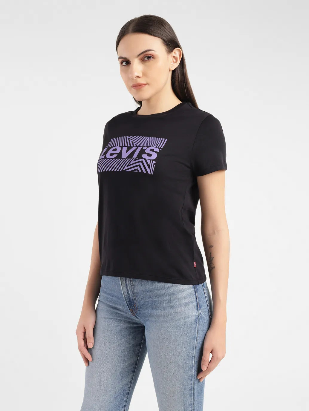 Women's Brand Logo Crew Neck T-shirts