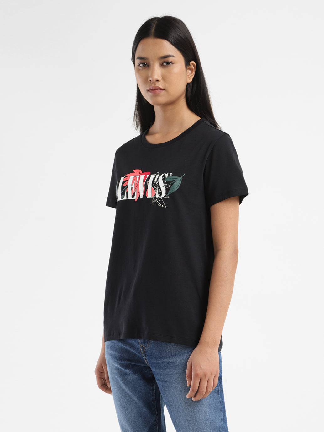 Women's Graphic Print Crew Neck T shirt - 2608249b-2687-4ddc-b4ea-7ac9a5066669 View