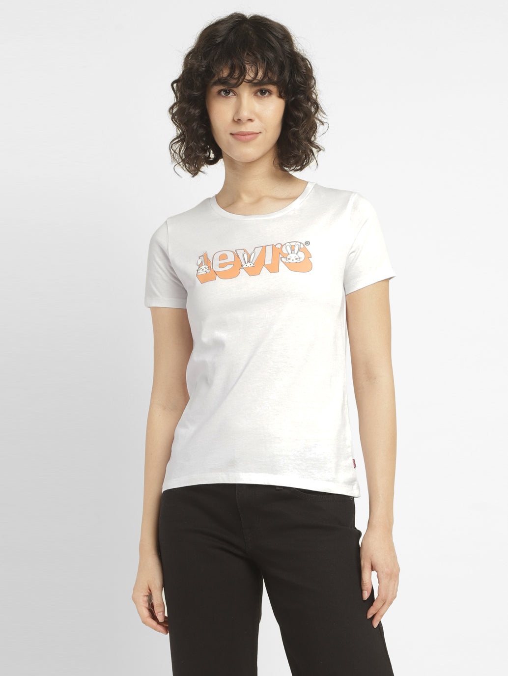 Women's Brand Logo Crew Neck T-shirt