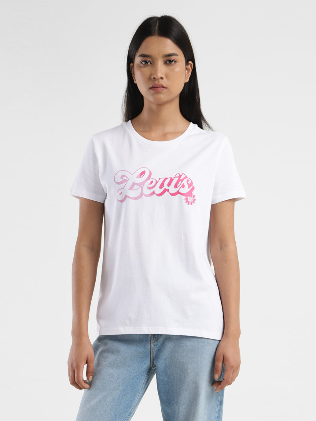 Women's Brand Logo Crew Neck T-Shirt