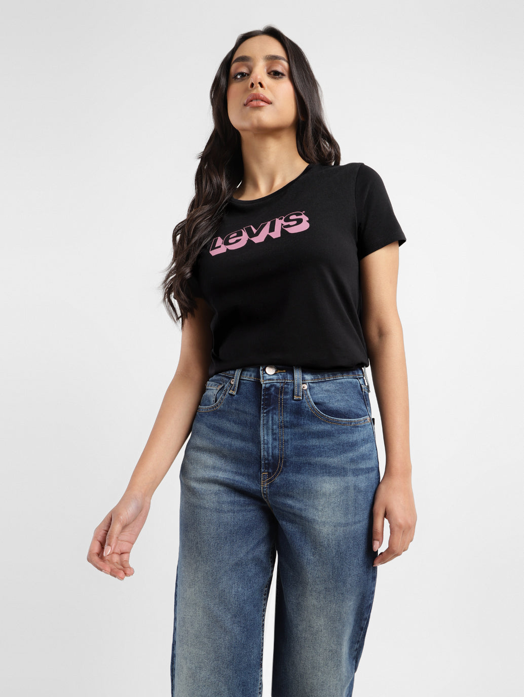 Women's Brand Logo Crew Neck T-Shirt