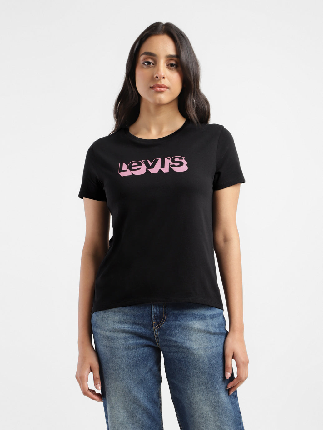 Women's Brand Logo Crew Neck T-Shirt