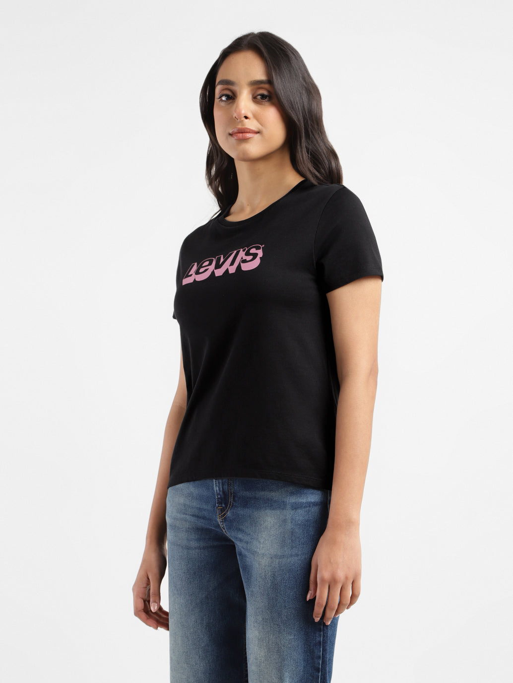 Women's Brand Logo Crew Neck T-Shirt