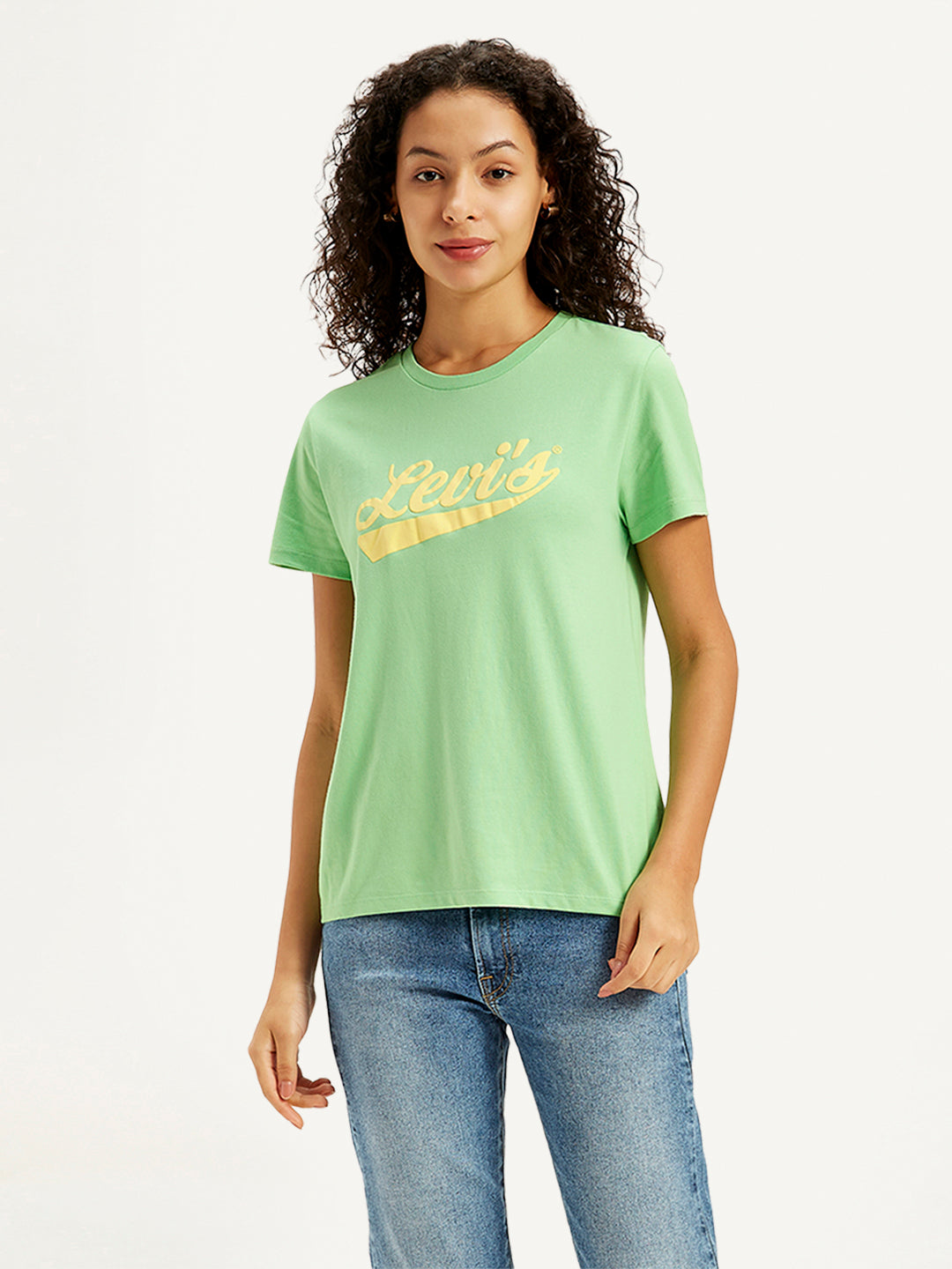 Women's Brand Logo Regular Fit T-Shirt