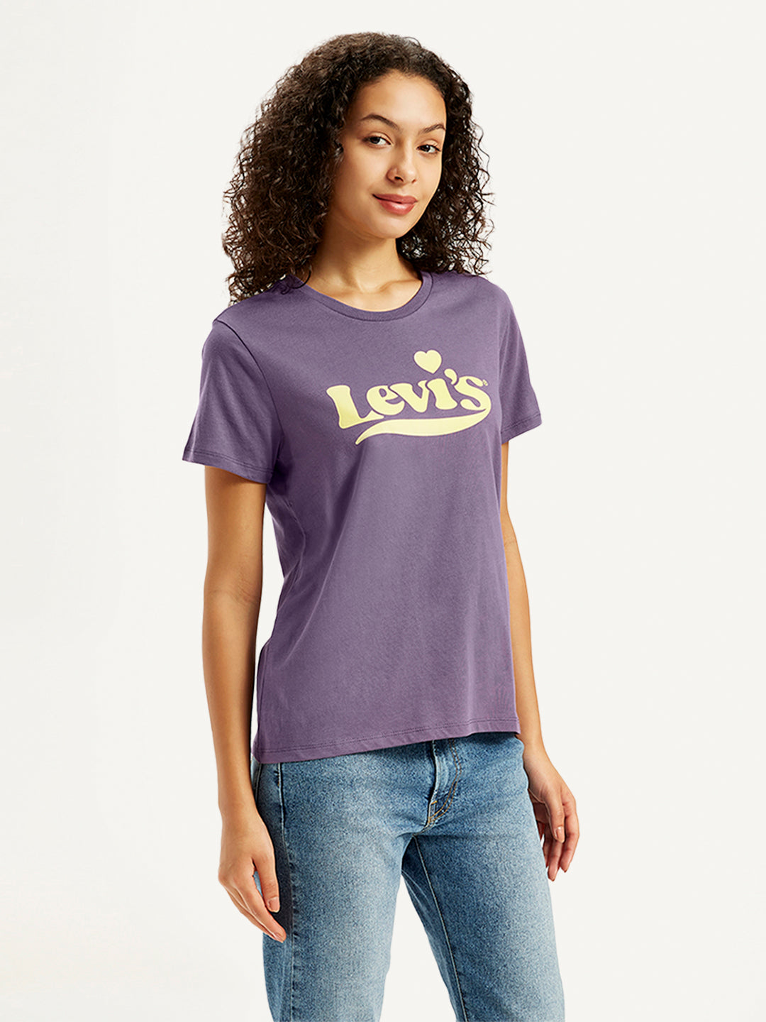 Women's Brand Logo Regular Fit T-Shirt