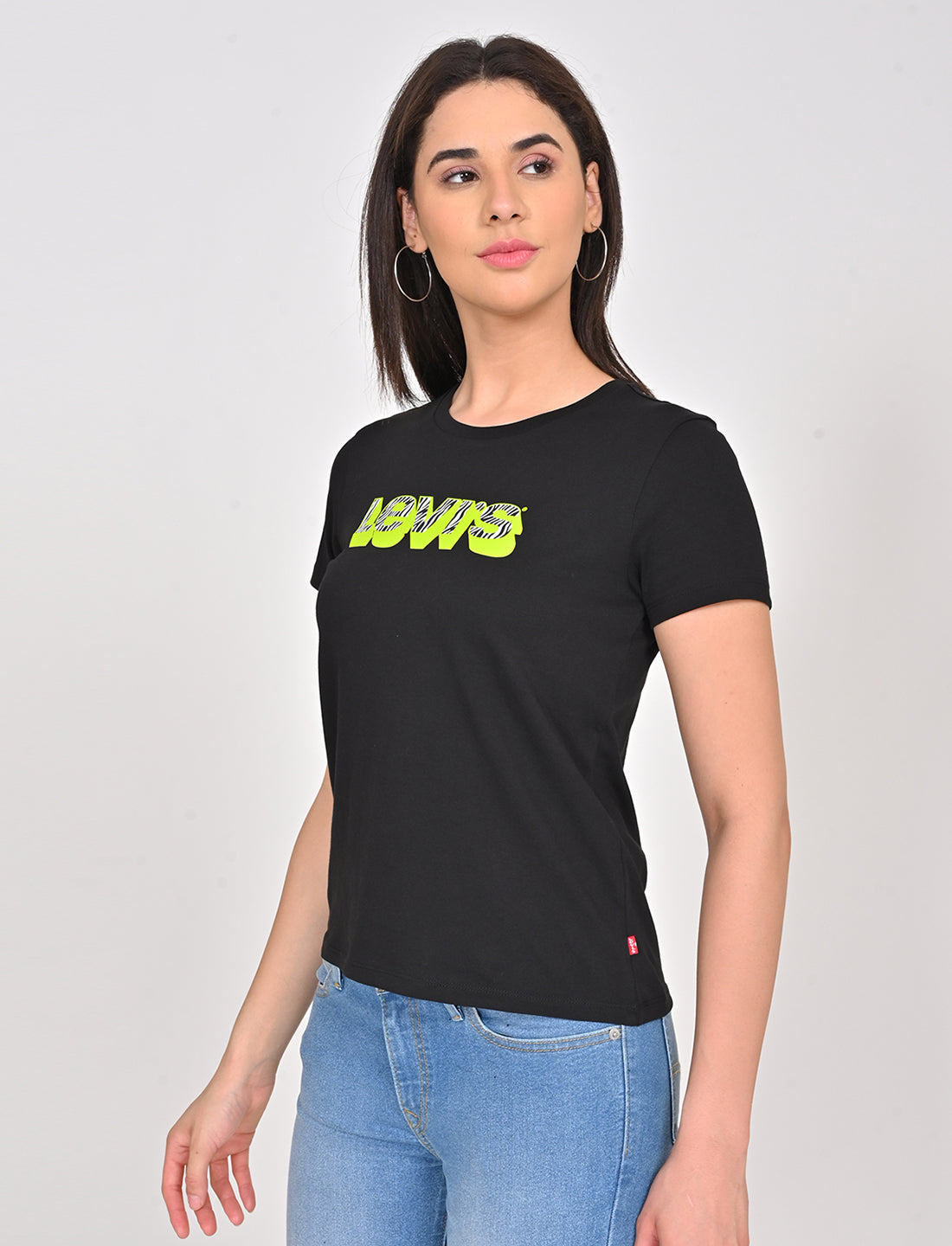 Women's Brand Logo Crew Neck T-Shirt