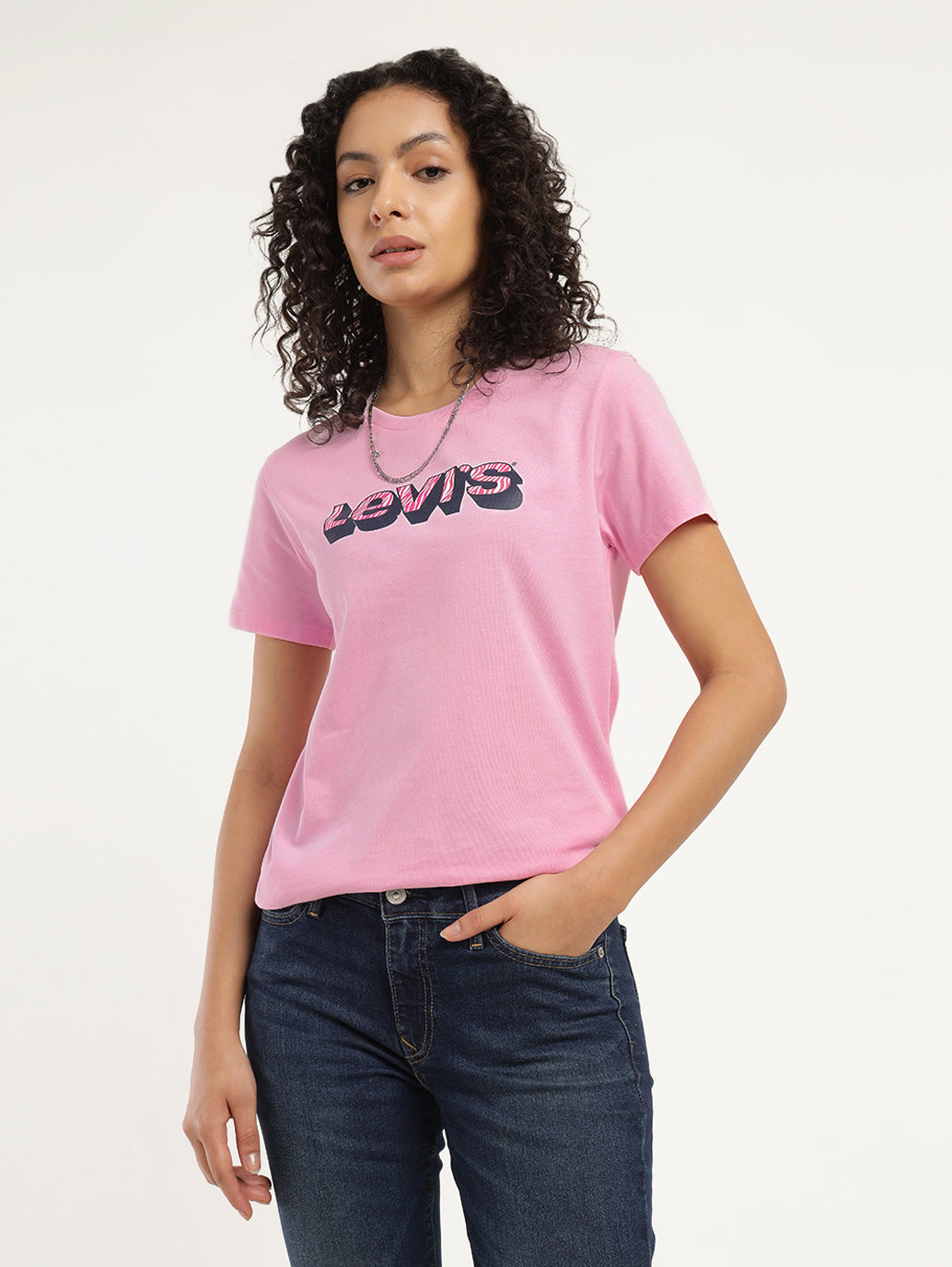 Women's Brand Logo Crew Neck T-Shirt