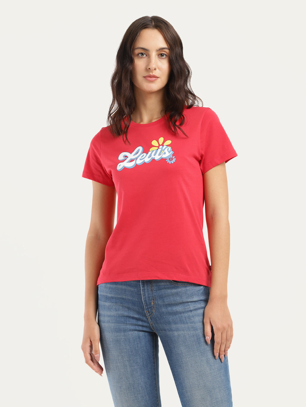 Women's Brand Logo Crew Neck T-Shirt