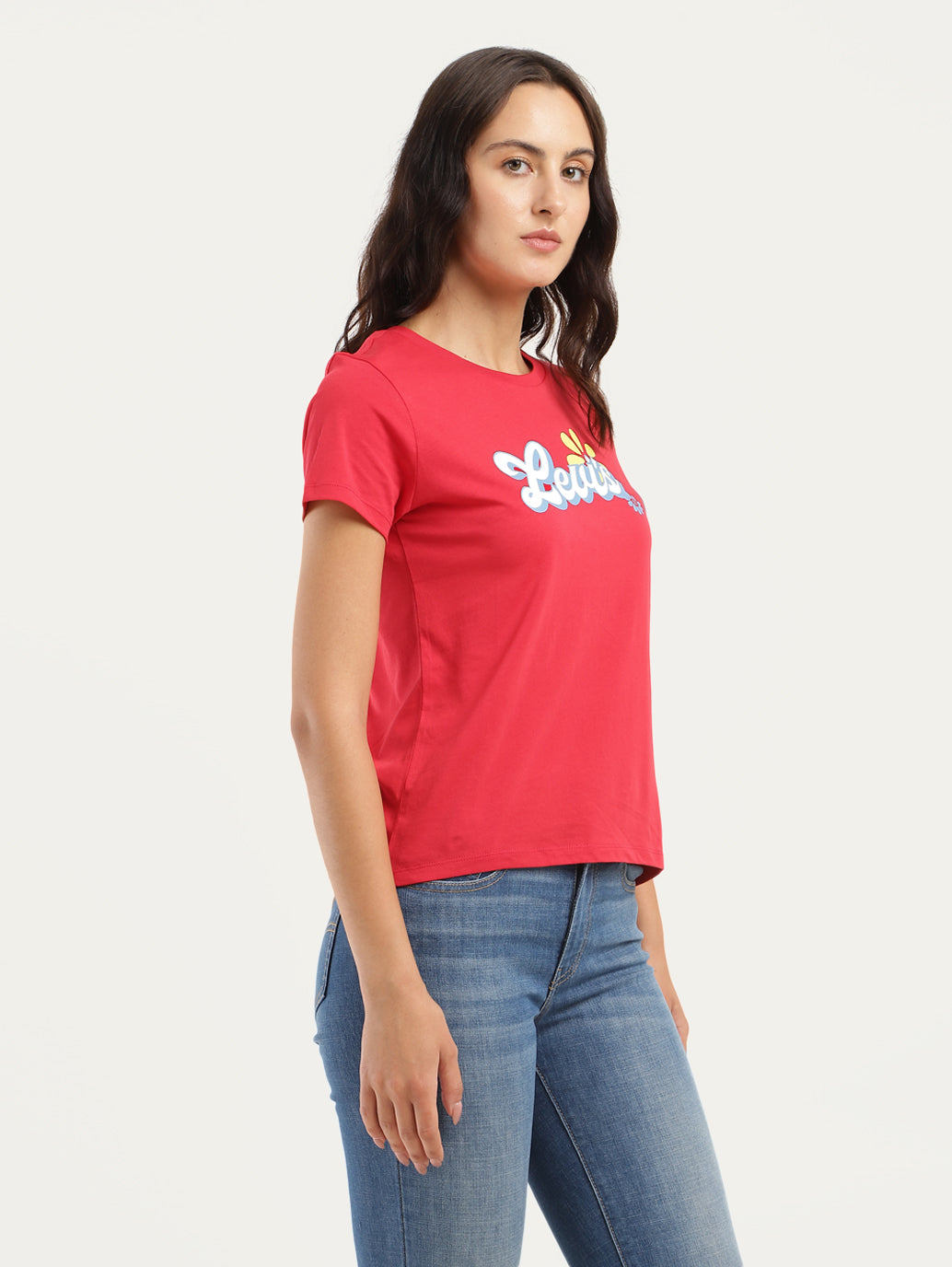 Women's Brand Logo Crew Neck T-Shirt