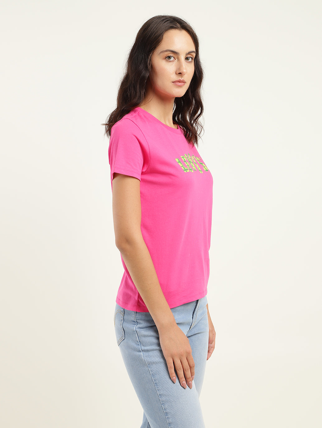 Women's Brand Logo Crew Neck T-Shirt